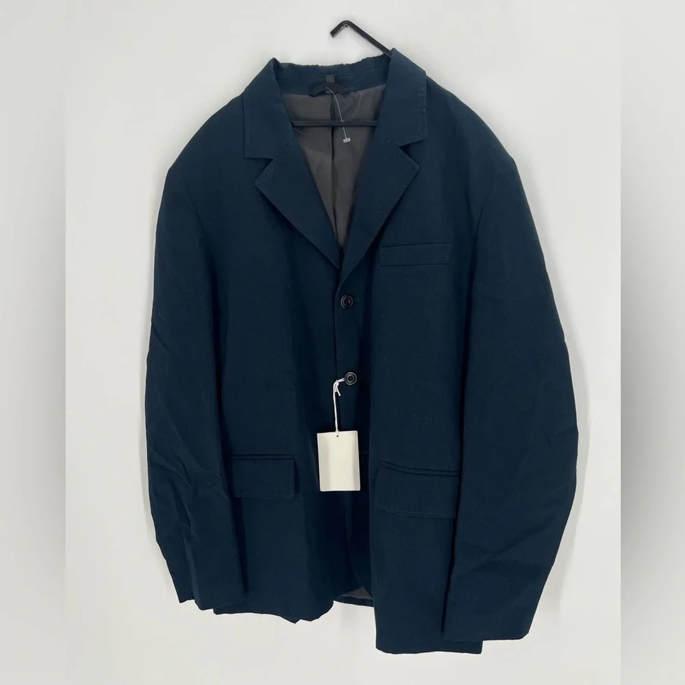 Cos Men’s Relaxed Fit Linen Blend Single Breasted Classic Blazer